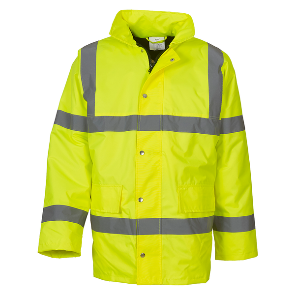 Hi-Vis Traffic Jacket Yellow - Get Branded Workwear