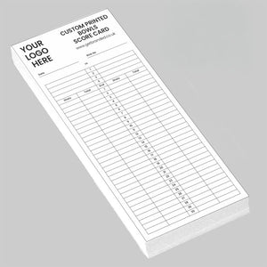 Custom Printed Bowls Scorecard