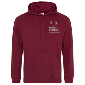 YC Travel & Tourism Hoody (Burgundy)