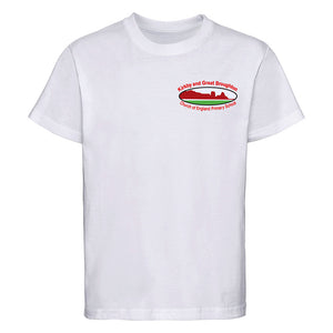Kirkby Primary School - P.E. T-Shirt (White with logo)