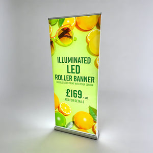 Illuminated LED Roller Banner