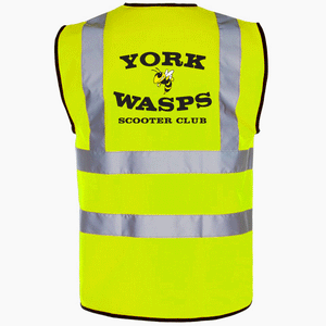 York Wasps Scooter Club Hi-Vis Vest
