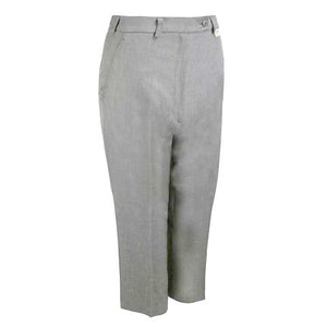 Ladies Cropped Trousers  Grey