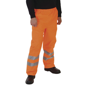 Hi-Vis Orange Waterproof Trousers